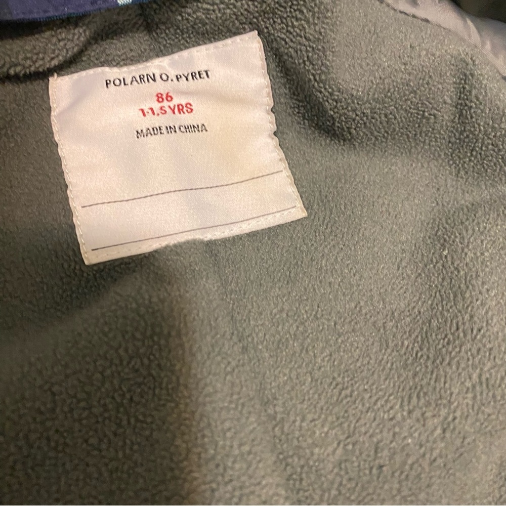 Polarn O Pryet Waterproof Performance Snowsuit 1-1.5yr 12-18 m Fleece Lined Snow - Picture 7 of 9